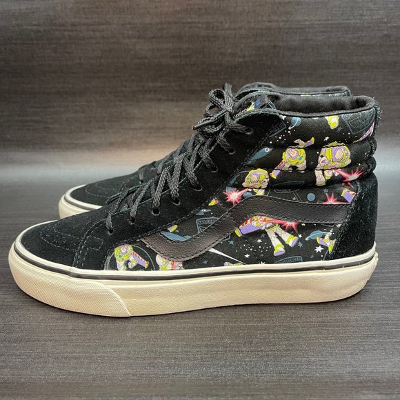 VANS x Toy Story Buzz Lightyear Sk8-Hi Disney Canvas Suede Women’s Size 7 Shoes - Picture 5 of 12